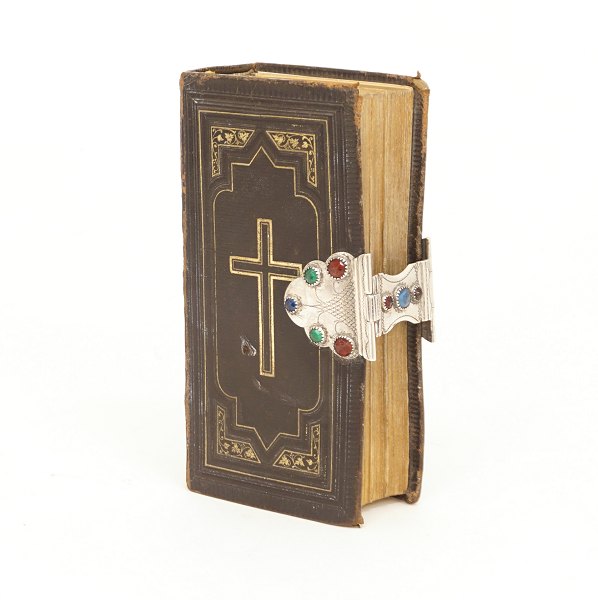 Psalmbuch mit Silbermontierung. Meister Jens Jensen, Sonderburg, um 1840. H: 
16,7cm