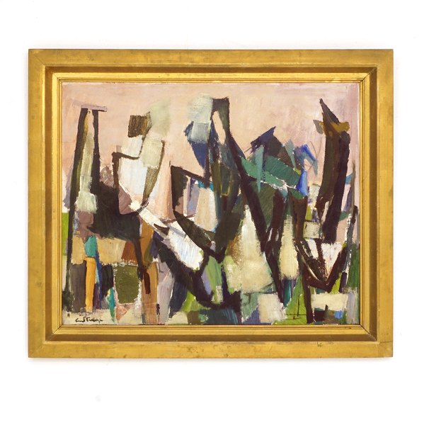 Svend Saabye, 1913-2004, Öl auf Leinen.
Signiert
Lichtmasse: 64x78cm. Mit Rahmen: 81x95cm