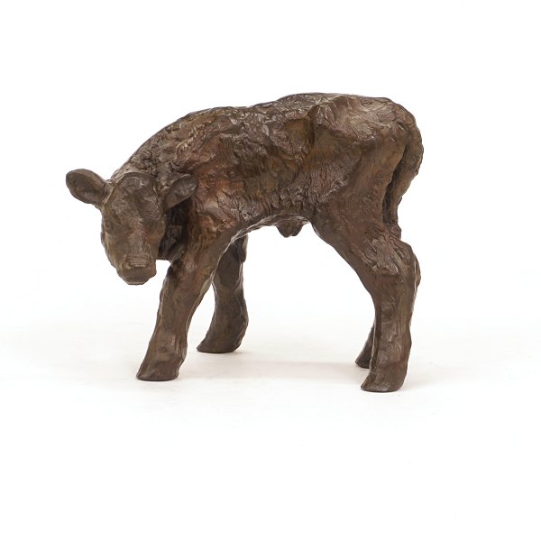 Gudrun Lausen für Just Andersen. Kalb aus Bronze. Just Andersen 2405. H: 18cm