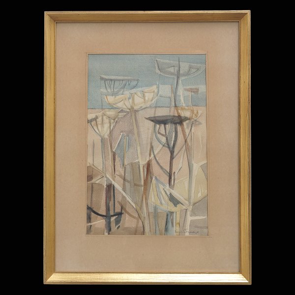 Svend Saabye, 1913-2004, akvarel. Signeret Svend Saabye. Lysmål: 41x28cm. Med 
ramme: 63x46cm