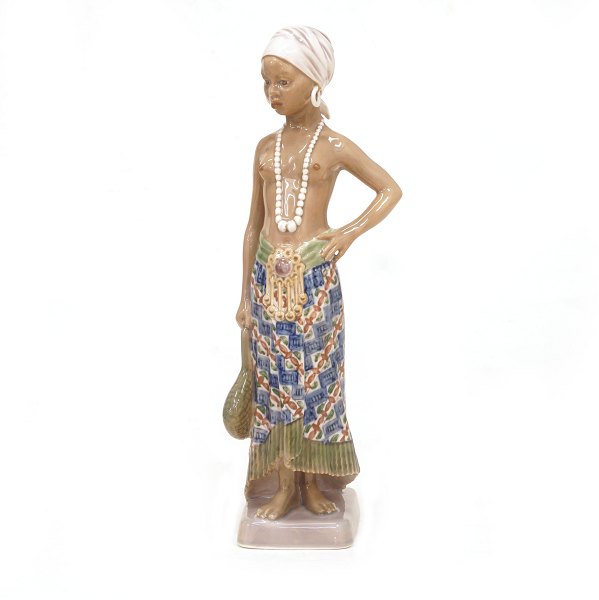 Dahl Jensen Figur 1117. "Mädchen aus Ost Sierra Leone". H: 24,5cm