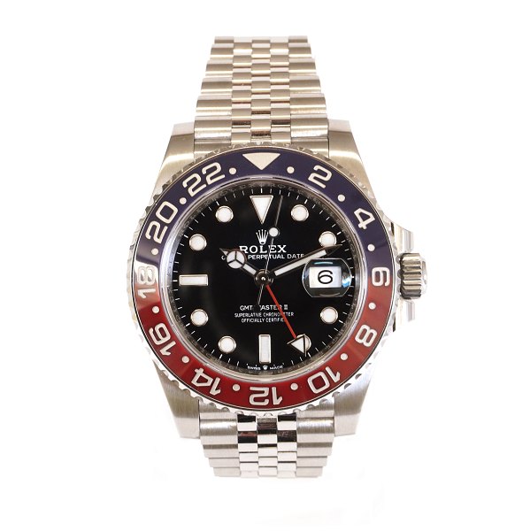 Rolex GMT Master II 126710BLRO with box and papers. Bought at AD Klarlund, 
Copenhagen, June 1st 2021. D: 40mm