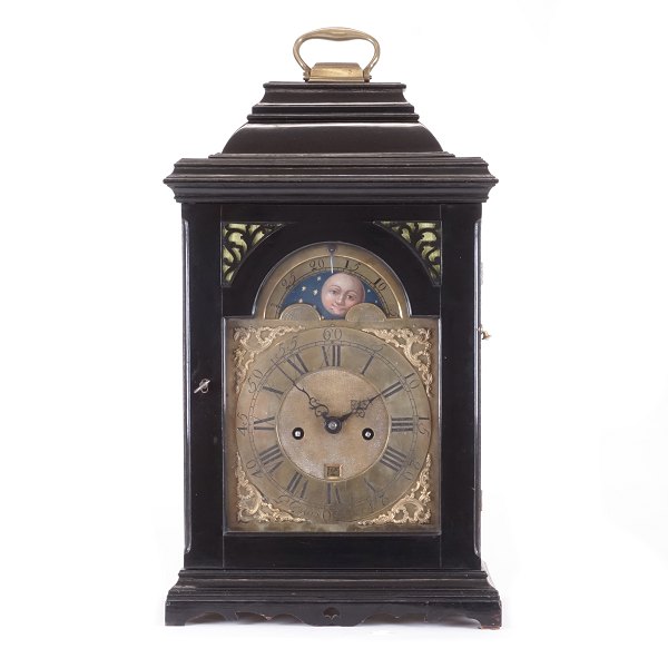 Bracket clock by Peter Green, Apenrade, Denmark circa 1750. H: 52cm. W: 31cm. D: 
18cm