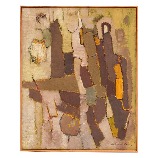 Rita Kerrn-Larsen, 1904-98, Öl auf Leinen. Signiert. Lichtmasse: 81x65cm. Mit Rahmen: 83x67cm