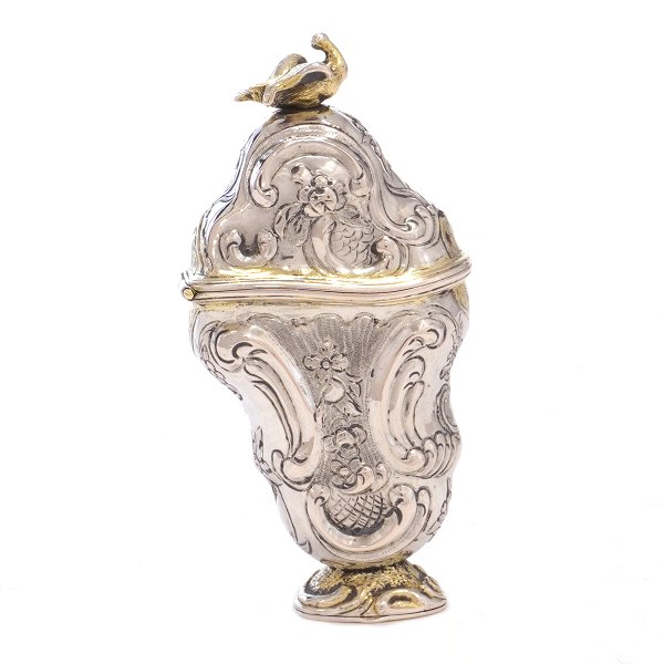 Riechdose aus Silber von J. Friis, Randers, ca. 1775H: 8cm
