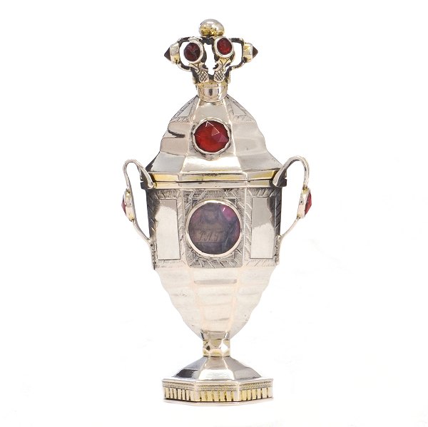 Riechdose aus Silber von H. C. Emmerlev, Døstrup, um 1830H: 11cm