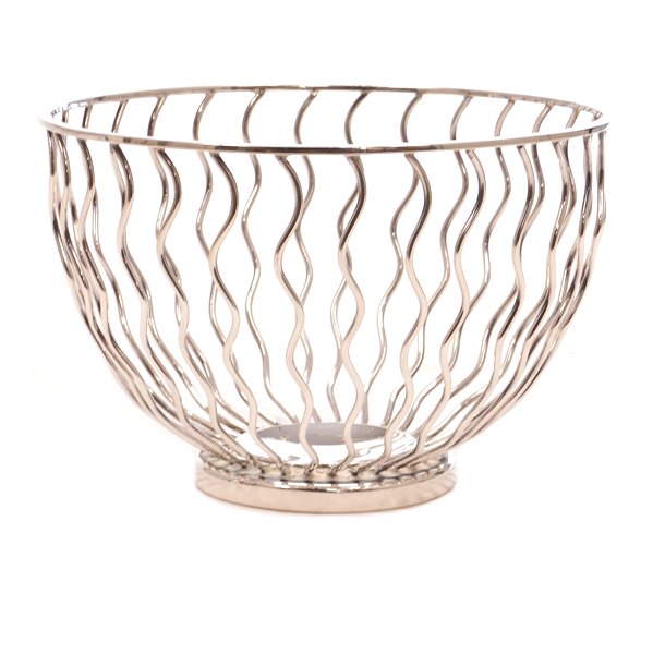 F. Hingelberg Aarhus trådskål udført i sterlingsølv. Stemplet. H: 7,6cm. D: 11,2cm